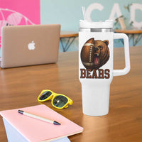 Fear The Bear Football Tumbler With Handle Game Day Sports Fan Gift - Wonder Print Shop