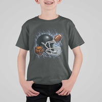 Game Day Sports Fan Gift T Shirt For Kid Lightning Bear Helmet - Wonder Print Shop