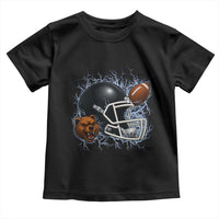 Game Day Sports Fan Gift Toddler T Shirt Lightning Bear Helmet - Wonder Print Shop