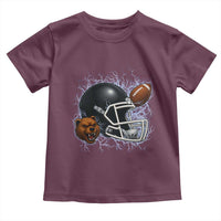 Game Day Sports Fan Gift Toddler T Shirt Lightning Bear Helmet - Wonder Print Shop