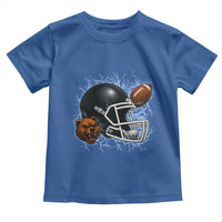 Game Day Sports Fan Gift Toddler T Shirt Lightning Bear Helmet - Wonder Print Shop