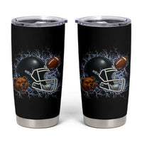 Game Day Sports Fan Gift Tumbler Cup Lightning Bear Helmet - Wonder Print Shop