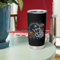 Game Day Sports Fan Gift Tumbler Cup Lightning Bear Helmet - Wonder Print Shop