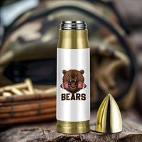 Football Player Gift Bullet Tumbler Fierce Bear Biting Ball - Wonder Print Shop