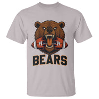 Football Player Gift T Shirt Fierce Bear Biting Ball - Wonder Print Shop