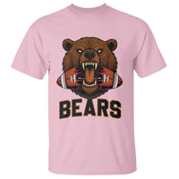 Football Player Gift T Shirt Fierce Bear Biting Ball - Wonder Print Shop
