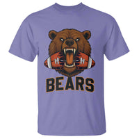 Football Player Gift T Shirt Fierce Bear Biting Ball - Wonder Print Shop