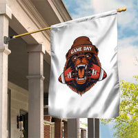 Game Day Fierce Bear Biting Ball Garden Flag Football Player Gift - Wonder Print Shop