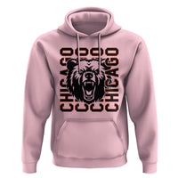 Game Day Football Fan Gift Hoodie Chicago With Bear - Wonder Print Shop