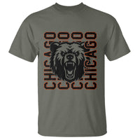 Game Day Football Fan Gift T Shirt Chicago With Bear - Wonder Print Shop