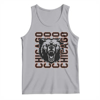 Game Day Football Fan Gift Tank Top Chicago With Bear - Wonder Print Shop