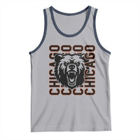 Game Day Football Fan Gift Tank Top Chicago With Bear - Wonder Print Shop