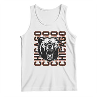 Game Day Football Fan Gift Tank Top Chicago With Bear - Wonder Print Shop