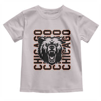 Game Day Football Fan Gift Toddler T Shirt Chicago With Bear - Wonder Print Shop