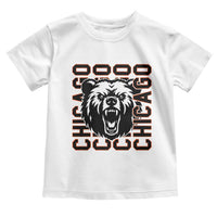 Game Day Football Fan Gift Toddler T Shirt Chicago With Bear - Wonder Print Shop