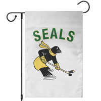 Funny Seal Ice Hockey Player Garden Flag Winter Sports Gift - Wonder Print Shop