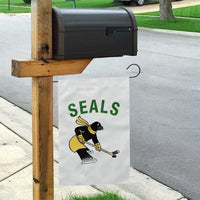 Funny Seal Ice Hockey Player Garden Flag Winter Sports Gift - Wonder Print Shop