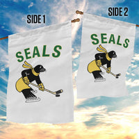 Funny Seal Ice Hockey Player Garden Flag Winter Sports Gift - Wonder Print Shop