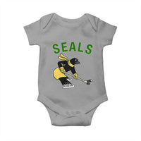 Funny Seal Ice Hockey Player Baby Onesie Winter Sports Gift - Wonder Print Shop
