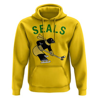 Funny Seal Ice Hockey Player Hoodie Winter Sports Gift - Wonder Print Shop