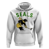Funny Seal Ice Hockey Player Hoodie Winter Sports Gift - Wonder Print Shop