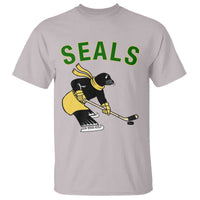 Funny Seal Ice Hockey Player T Shirt Winter Sports Gift - Wonder Print Shop
