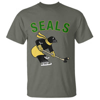 Funny Seal Ice Hockey Player T Shirt Winter Sports Gift - Wonder Print Shop