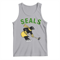 Funny Seal Ice Hockey Player Tank Top Winter Sports Gift - Wonder Print Shop