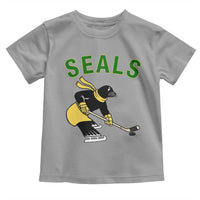 Funny Seal Ice Hockey Player Toddler T Shirt Winter Sports Gift - Wonder Print Shop