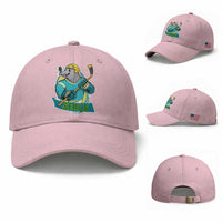 Cute Seal Playing Ice Hockey Baseball Cap Funny Winter Sports Gift