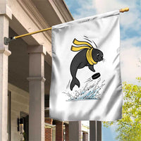 Funny Seal Playing Ice Hockey Garden Flag Winter Sports Gift - Wonder Print Shop