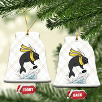 Funny Seal Playing Ice Hockey Ceramic Ornament Winter Sports Gift - Wonder Print Shop