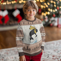 Funny Seal Playing Ice Hockey Ugly Christmas Sweater Winter Sports Gift - Wonder Print Shop