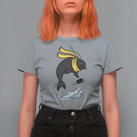 Funny Seal Playing Ice Hockey T Shirt For Women Winter Sports Gift - Wonder Print Shop