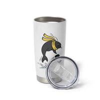Funny Seal Playing Ice Hockey Tumbler Cup Winter Sports Gift - Wonder Print Shop