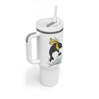 Funny Seal Playing Ice Hockey Tumbler With Handle Winter Sports Gift - Wonder Print Shop