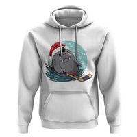 Snowy Seal Ice Hockey Lover Hoodie Funny Christmas Gift - Wonder Print Shop