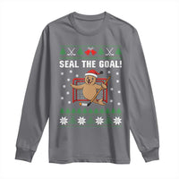 Funny Seal The Goal Long Sleeve Shirt Goalie Ice Hockey Player Gift - Wonder Print Shop