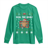 Funny Seal The Goal Long Sleeve Shirt Goalie Ice Hockey Player Gift - Wonder Print Shop