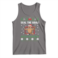 Funny Seal The Goal Tank Top Goalie Ice Hockey Player Gift - Wonder Print Shop