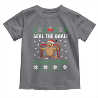 Funny Seal The Goal Toddler T Shirt Goalie Ice Hockey Player Gift - Wonder Print Shop