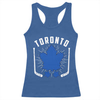 Toronto Ice Hockey Lover Racerback Tank Top Vintage Canada Gift - Wonder Print Shop