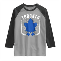 Toronto Ice Hockey Lover Raglan Shirt Vintage Canada Gift - Wonder Print Shop