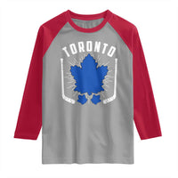 Toronto Ice Hockey Lover Raglan Shirt Vintage Canada Gift - Wonder Print Shop