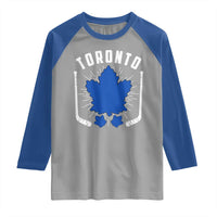 Toronto Ice Hockey Lover Raglan Shirt Vintage Canada Gift - Wonder Print Shop