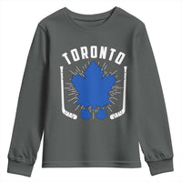 Toronto Ice Hockey Lover Youth Sweatshirt Vintage Canada Gift - Wonder Print Shop