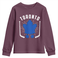 Toronto Ice Hockey Lover Youth Sweatshirt Vintage Canada Gift - Wonder Print Shop