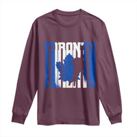 Ice Hockey Torontonian Player Long Sleeve Shirt Toronto Flag Gift - Wonder Print Shop