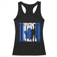 Ice Hockey Torontonian Player Racerback Tank Top Toronto Flag Gift - Wonder Print Shop