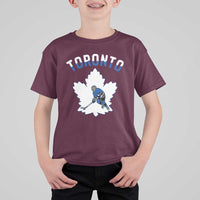 Toronto Ice Hockey Player T Shirt For Kid Canadian Winter Sport - Wonder Print Shop